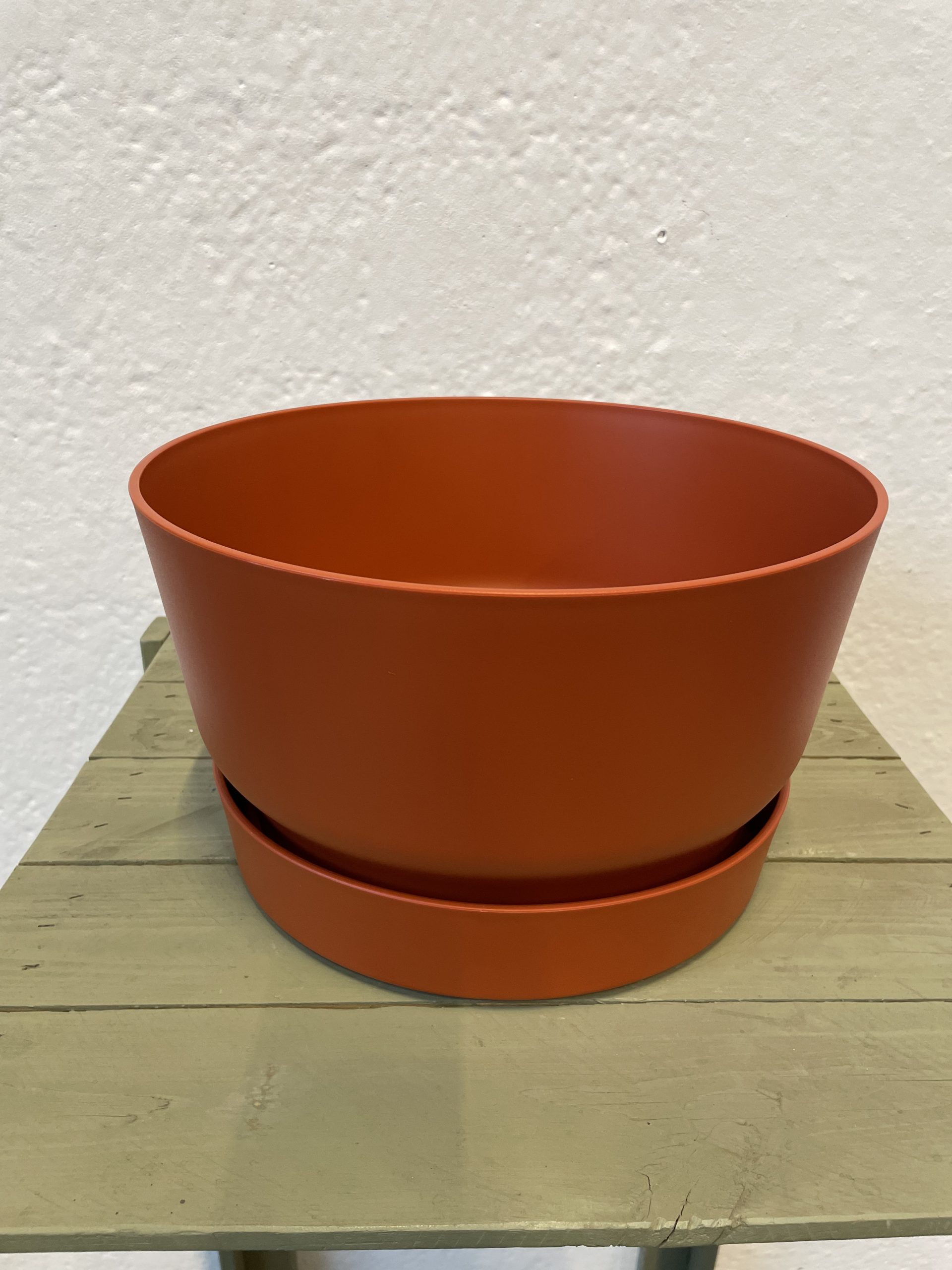Terracotta pot+schaal 33cm