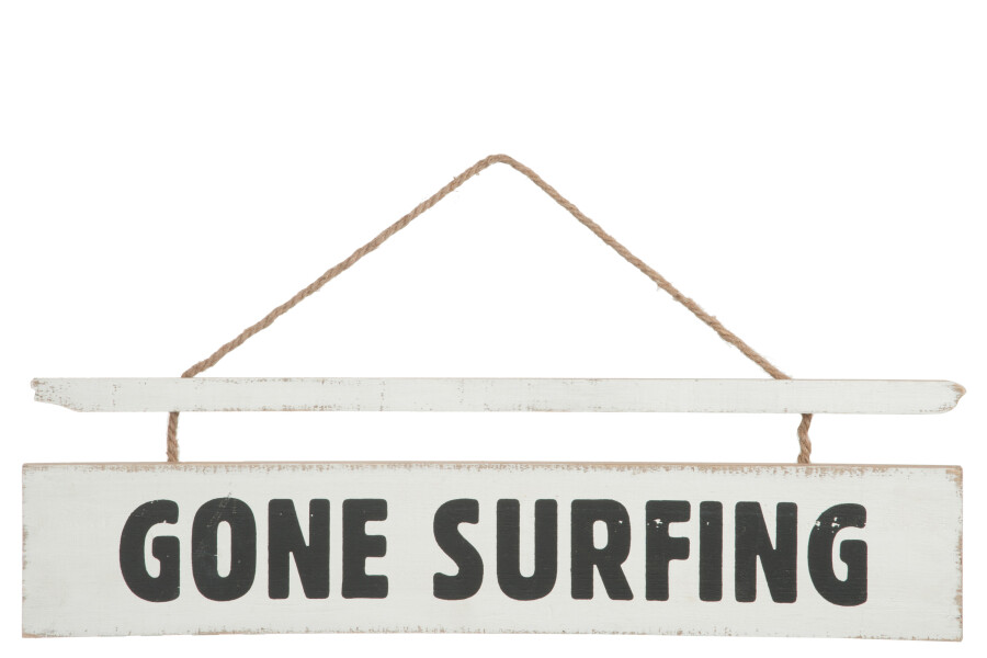 Plakkaat Gone Surfing hout