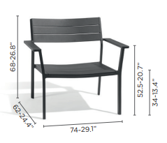 Lounge chair Metris
