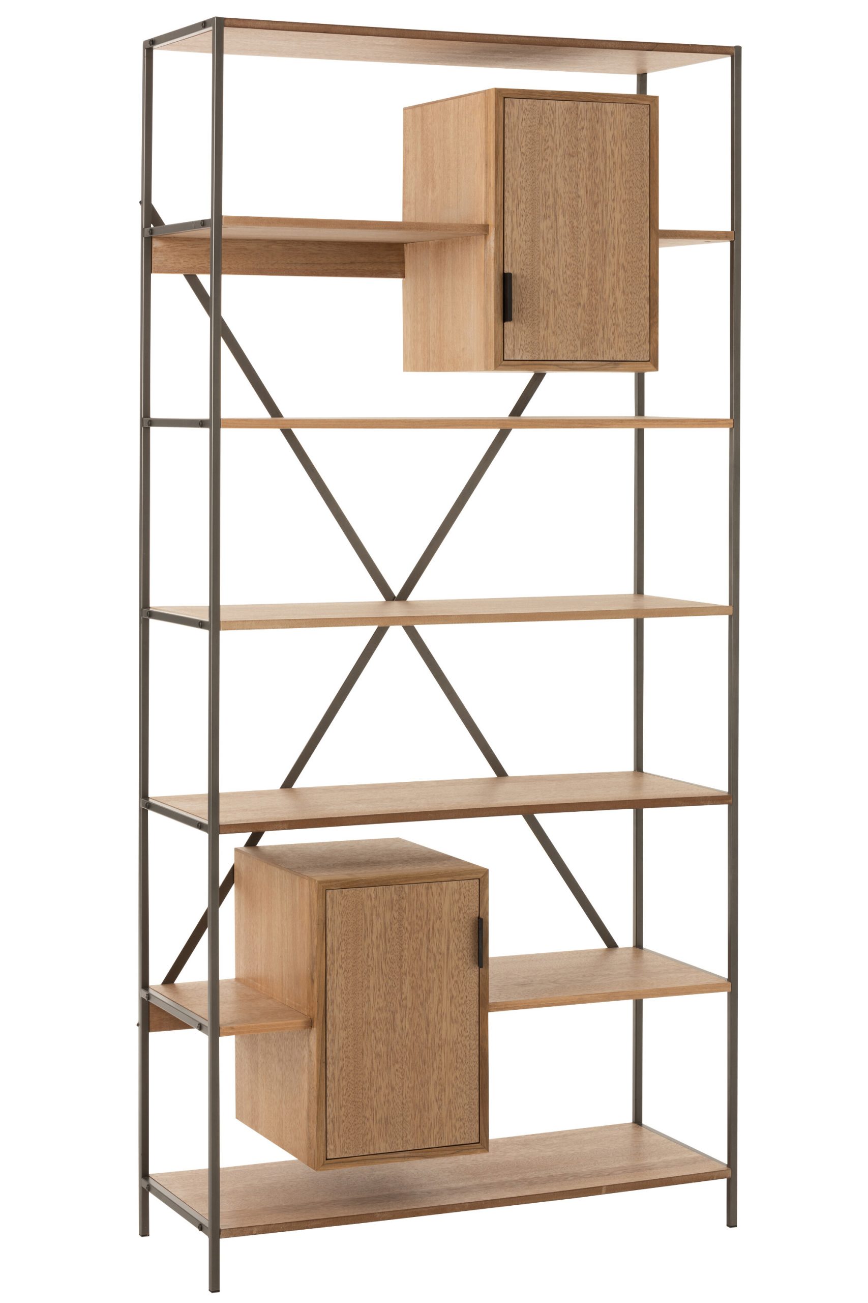 REK 2 KASTJES HT/MET NATUREL (95x38,5x200,5cm)
