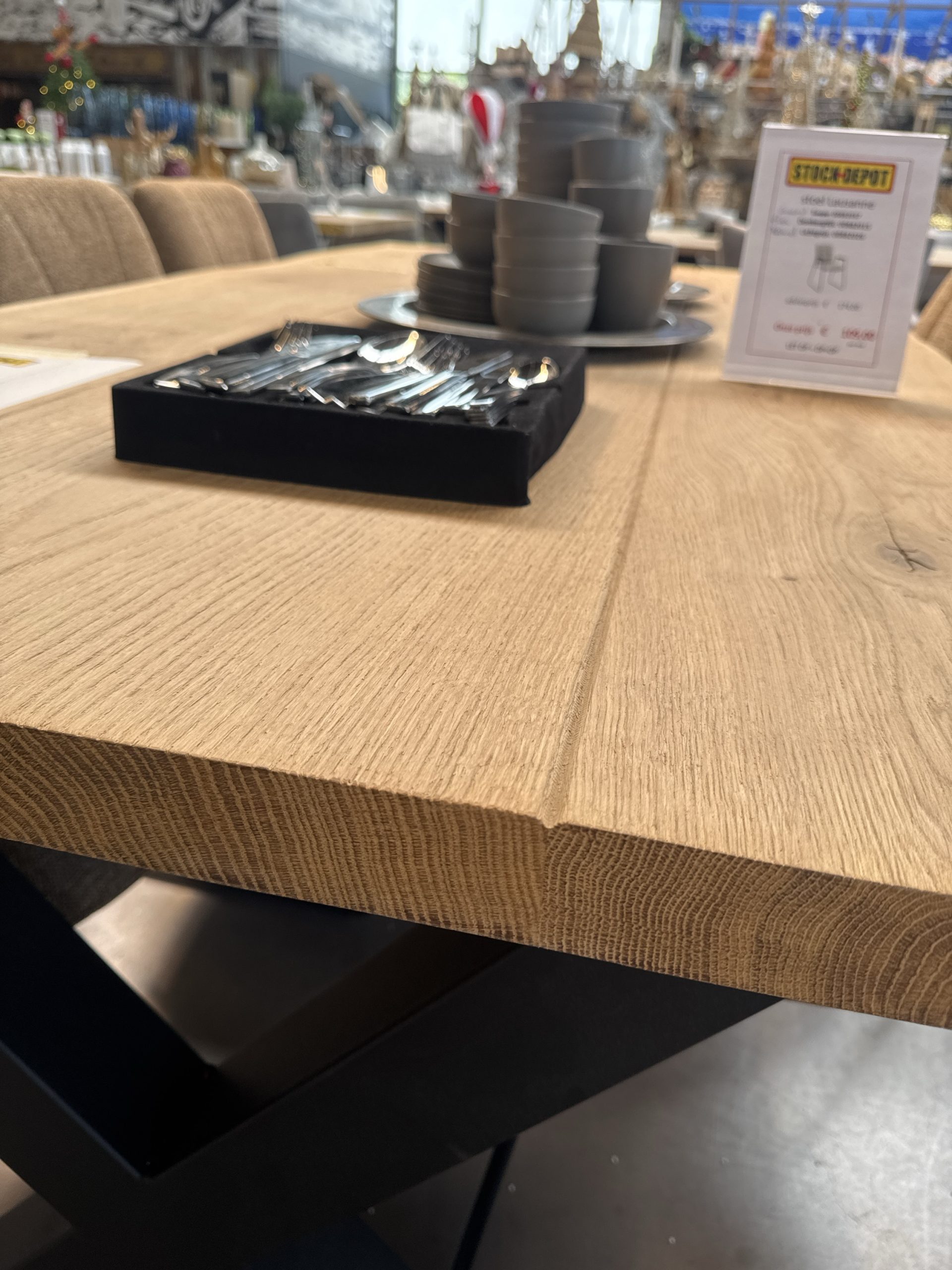Tafel Bourgogne eik 2m